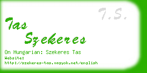 tas szekeres business card